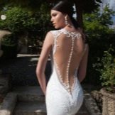 Berta svadobné svadobné šaty s otvoreným chrbtom