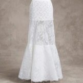 Wedding petticoat without rings from lace