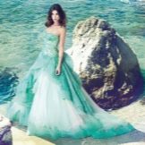 Gaun pengantin oleh alessandro angelozzi turquoise