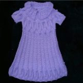 Pletené teplé šaty pro dívky na pletení