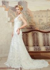Vestido de novia de encaje de Anna Delaria