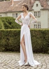 Vestido de noiva com fenda Armonia