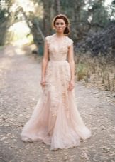 Reem Acra kāzu kleita ar mežģīnēm
