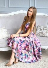 Kulay lilac evening dress