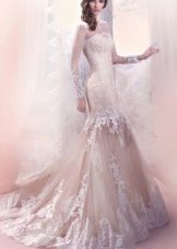 Gabbiano Mermaid mežģīņu kāzu kleita