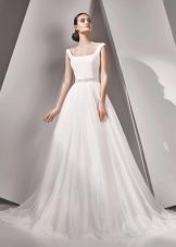 Lush wedding dress with straps from Amur Bridal
