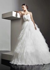 Luxusné šifónové svadobné šaty