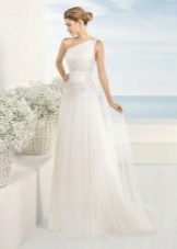 فستان زفاف يوناني بكتف واحد