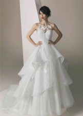 Gaun pengantin dengan skirt bertingkat 2016
