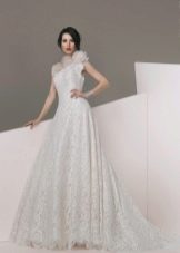 فستان زفاف بكتف واحد من الدانتيل 2016