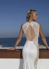 Ricky Dalala vestuvinė suknelė su puse nugaros 2016 m
