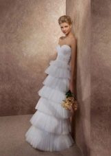 Vestido de noiva em camadas da coleção Magic dreams de gabbiano