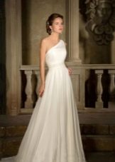 Gabbiano vestuvinė suknelė ant vieno peties