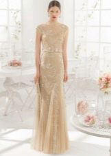 evening dress for new year 2016 golden brown
