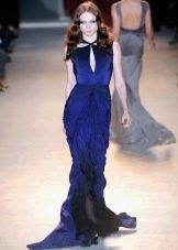 Blue evening dress for the new year 2016