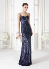 Blue evening dress for New Year 2016