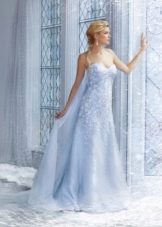 Vestido de noiva azul celeste