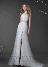 Wedding dress from the Love Story collection with a slit