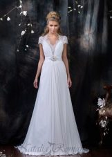 Gaun pengantin dengan gorden