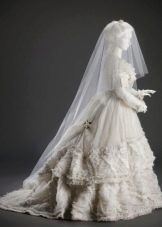 فستان زفاف ريترو الطبقات