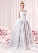 Robe de mariée luxuriante de style rétro avec crinoline