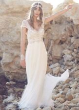 Vestido de novia imperio de la colección Spirit de Anna Campbell