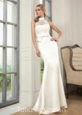 Straight wedding dress with embroidery from Tatiana Kaplun