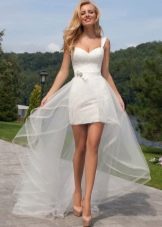 Svadobné šaty s odopínateľnou vlečkou
