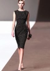 Chanel stiliaus drapiruota suknelė