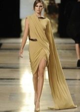 Къса маслинена гръцка рокля