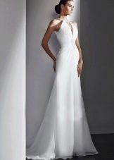 Drapowana grecka suknia ślubna