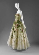 Vintage šaty od Diora so zeleným vzorom