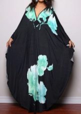 Tunika rytietiško stiliaus suknelė su gėlių raštu