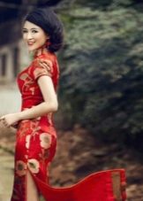 Rode oosterse jurk