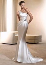 Grieķu stila kāzu zīda kleita