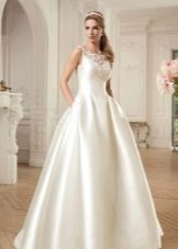 Luxusné hodvábne svadobné šaty 2016