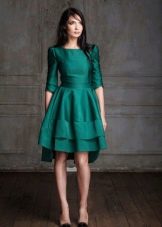 Ensfarget grønn kjole
