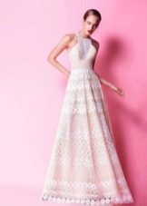 Summer white guipure dress