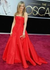 Rotes Kleid Jennifer Lopez mit Korsett