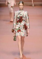 Šilta suknelė su rožėmis Dolce Gabbana