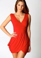 Rode tulp jurk