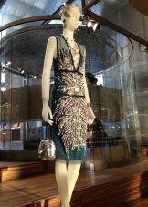 Trumpa Gatsby stiliaus suknelė
