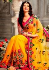 Gelber Hochzeits-Sari