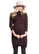 Knitted Brown Maternity Dress