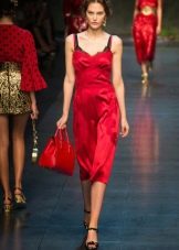Silk red dress