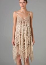 knitted summer dress with straps