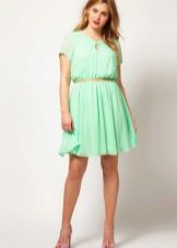 Mint dress for chubby