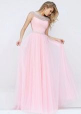 Gaun prom merah jambu