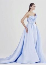 Rochie albastră pufoasă de vară