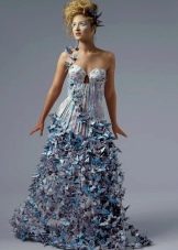 A-line kağıt elbise